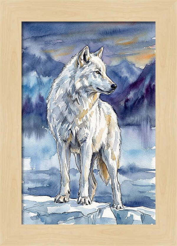 Arctic Wolf Standing Proud