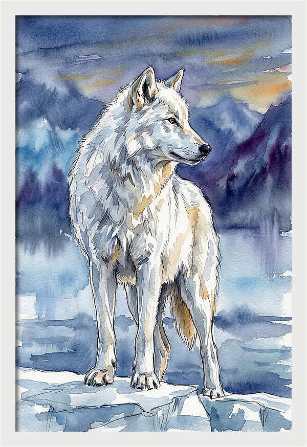 Arctic Wolf Standing Proud