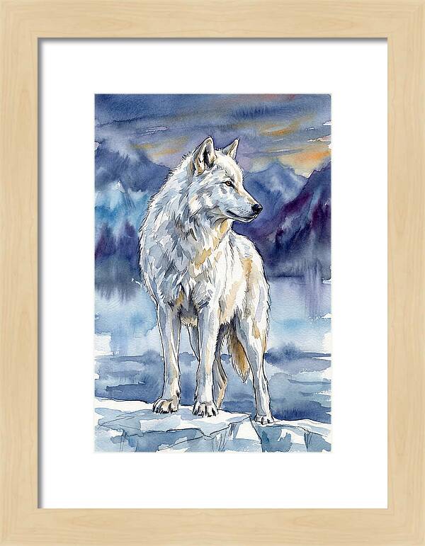 Arctic Wolf Standing Proud