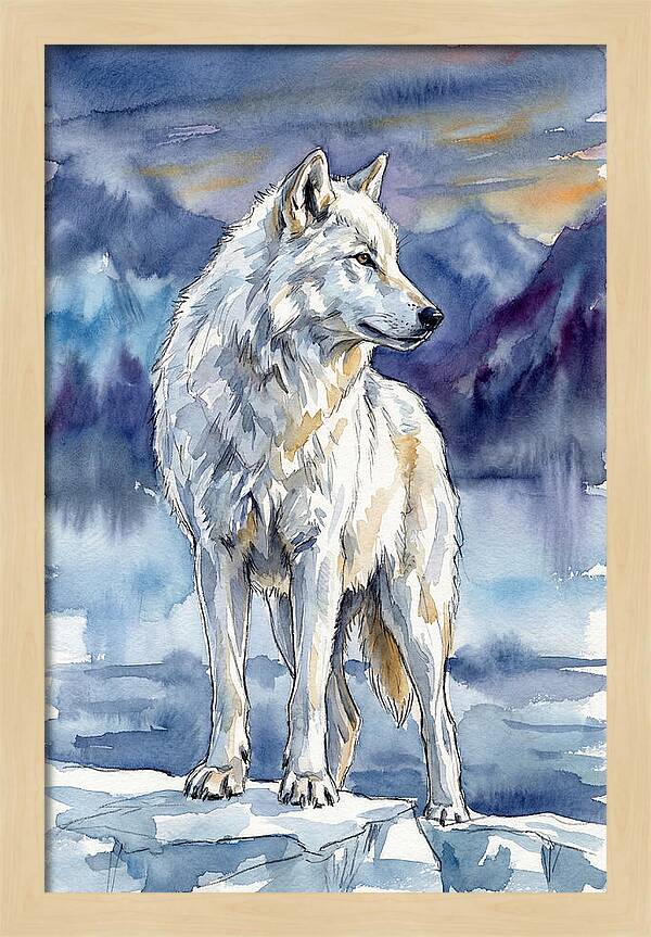 Arctic Wolf Standing Proud