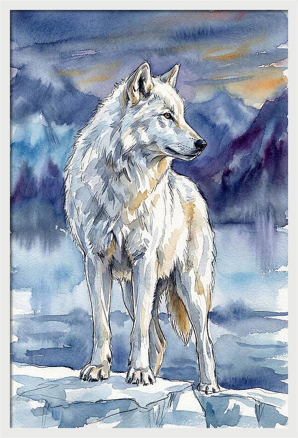 Arctic Wolf Standing Proud
