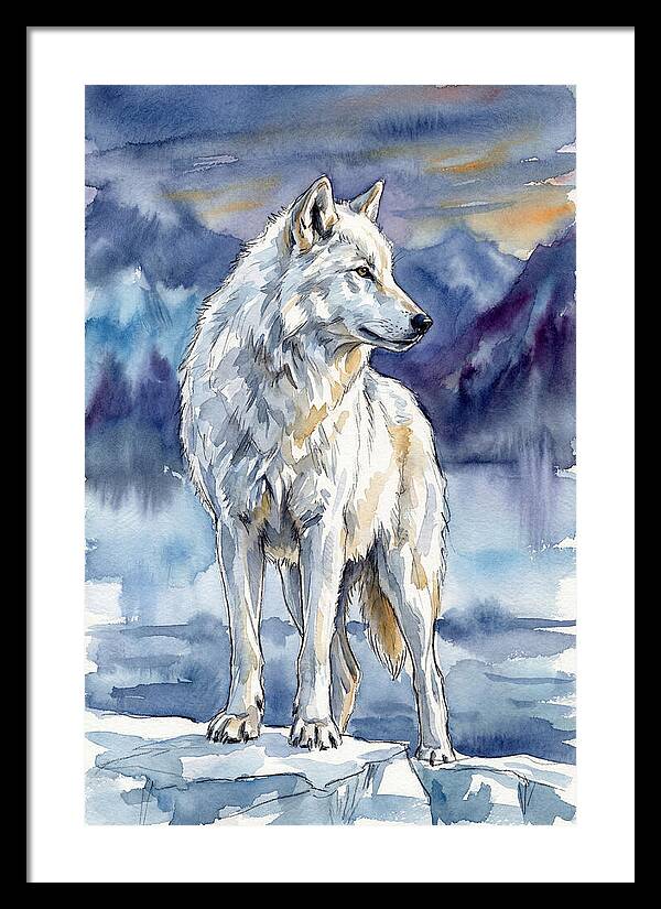 Arctic Wolf Standing Proud