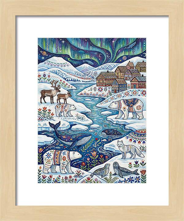 Arctic Wonderland With Folk Art