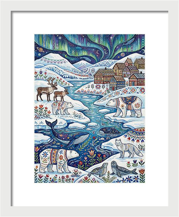 Arctic Wonderland With Folk Art