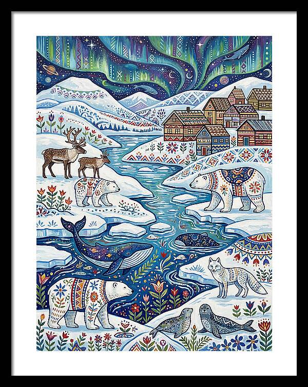 Arctic Wonderland With Folk Art
