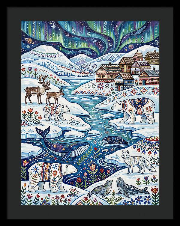 Arctic Wonderland With Folk Art
