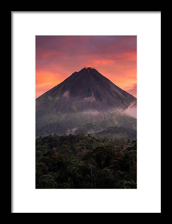 Arenal Volcano At Dusk