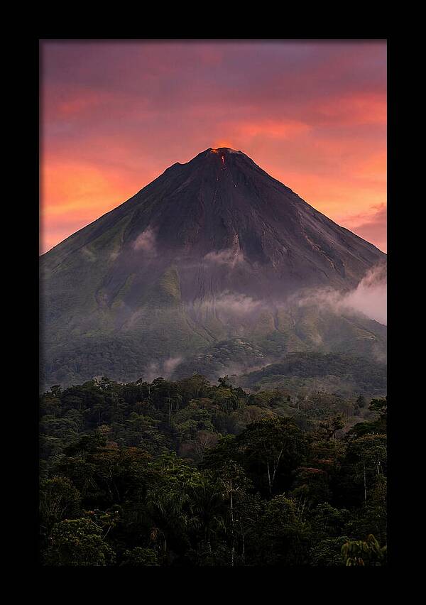 Arenal Volcano At Dusk