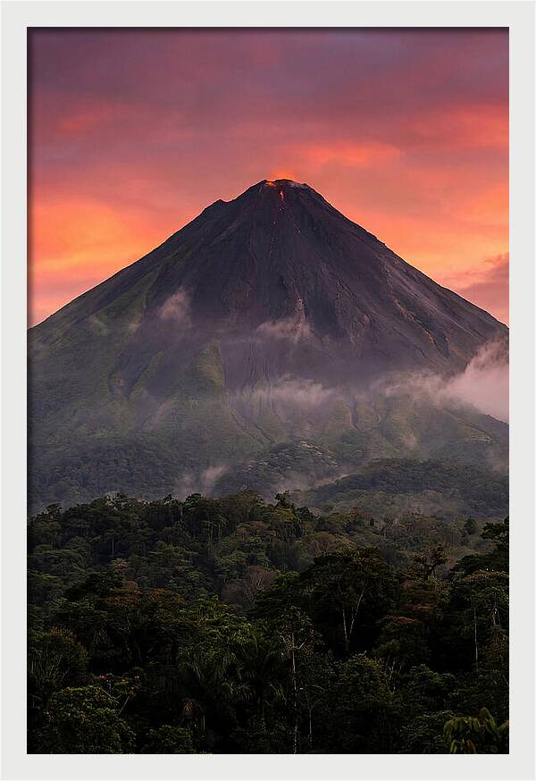 Arenal Volcano At Dusk