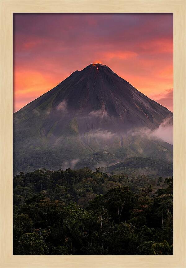 Arenal Volcano At Dusk