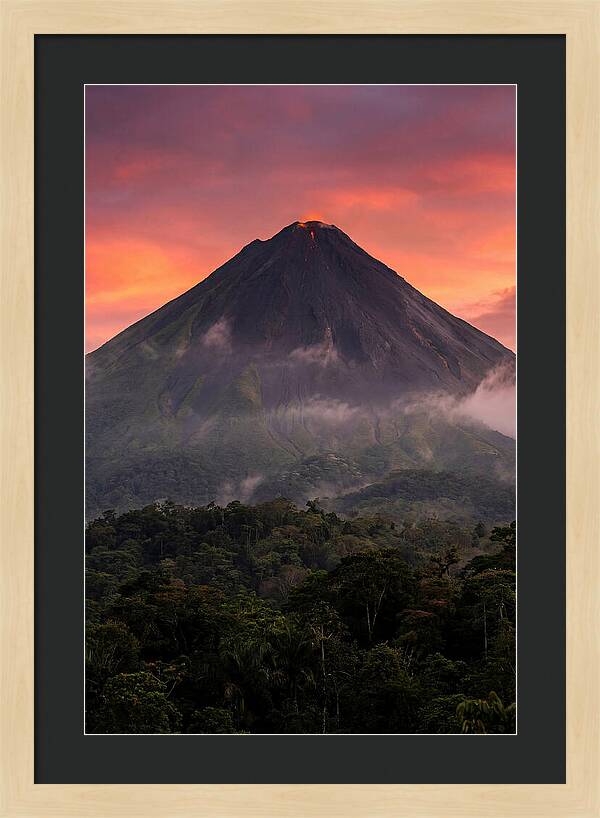 Arenal Volcano At Dusk