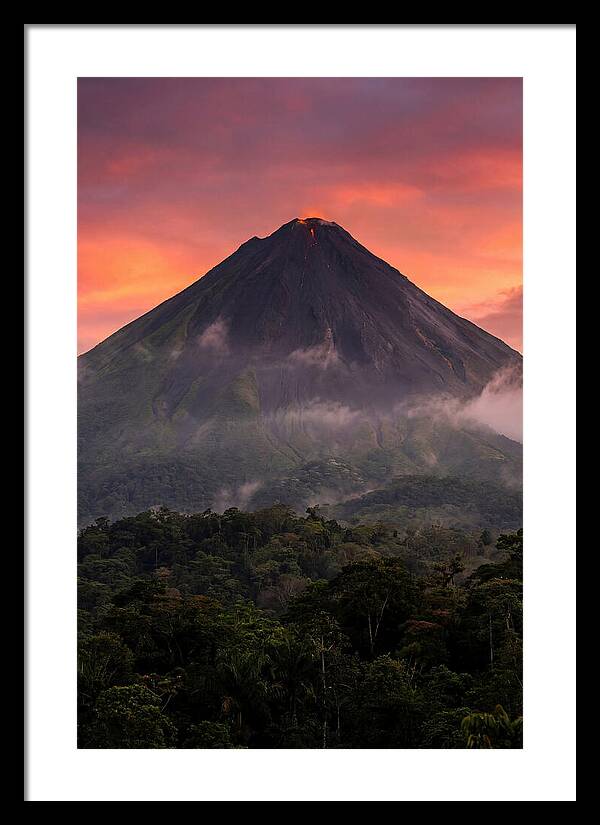Arenal Volcano At Dusk