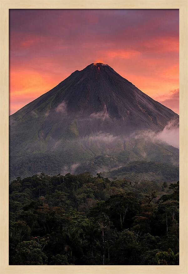 Arenal Volcano At Dusk