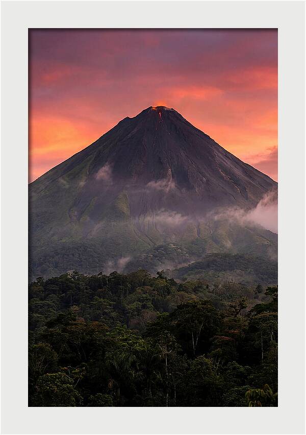 Arenal Volcano At Dusk