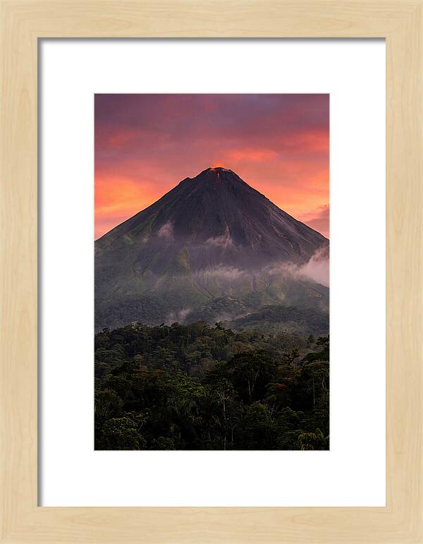 Arenal Volcano At Dusk