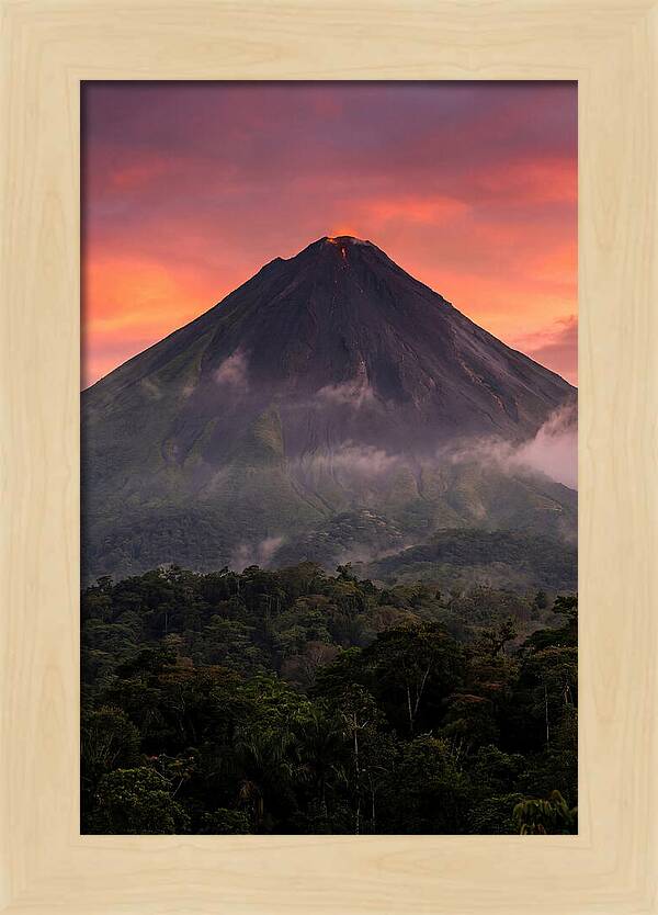 Arenal Volcano At Dusk