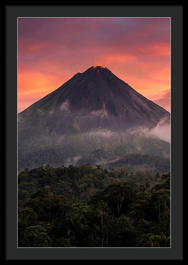 Arenal Volcano At Dusk