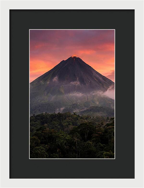 Arenal Volcano At Dusk