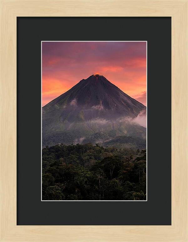 Arenal Volcano At Dusk