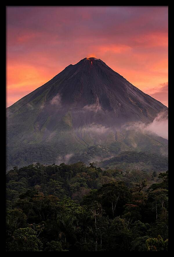 Arenal Volcano At Dusk
