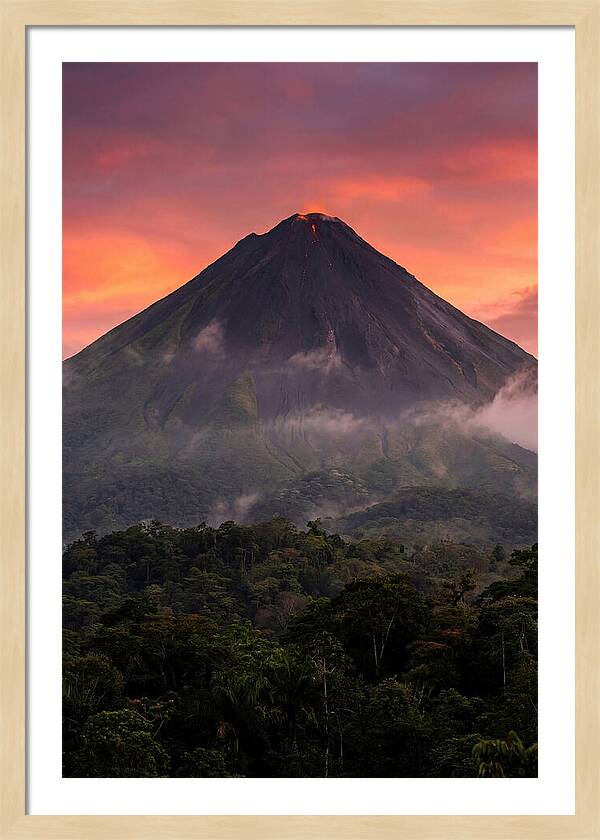 Arenal Volcano At Dusk