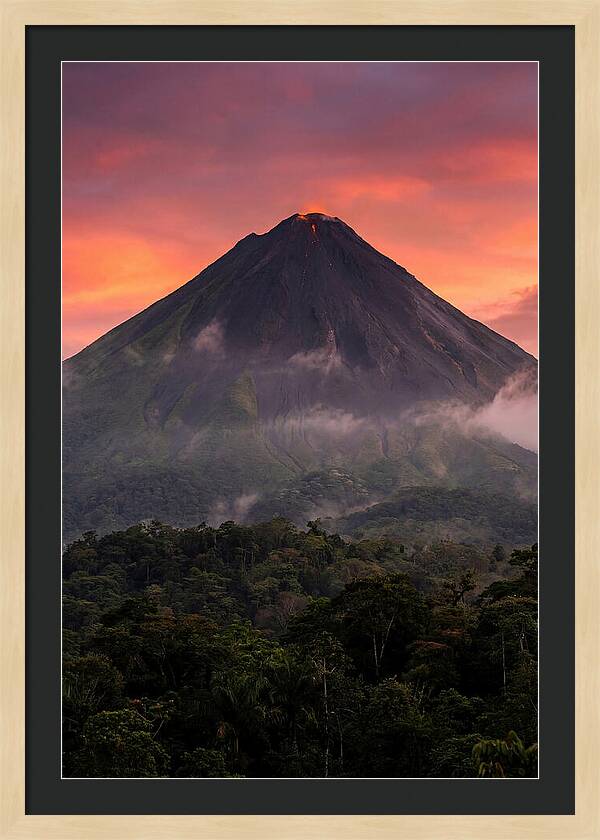 Arenal Volcano At Dusk