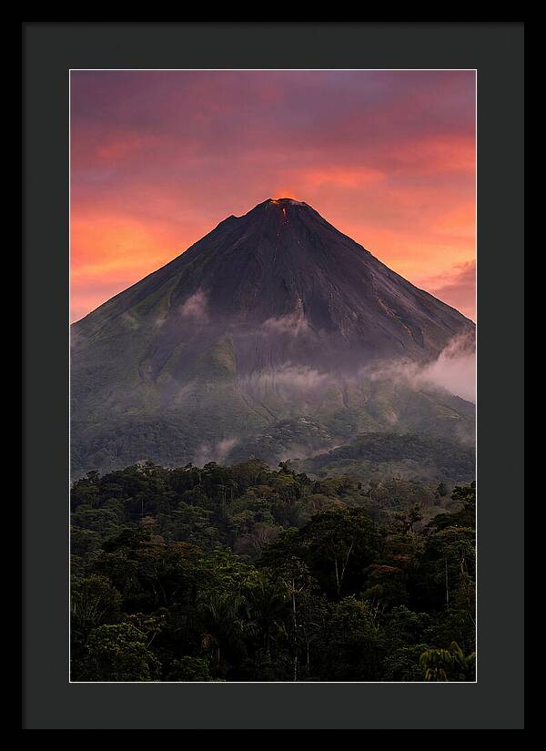 Arenal Volcano At Dusk