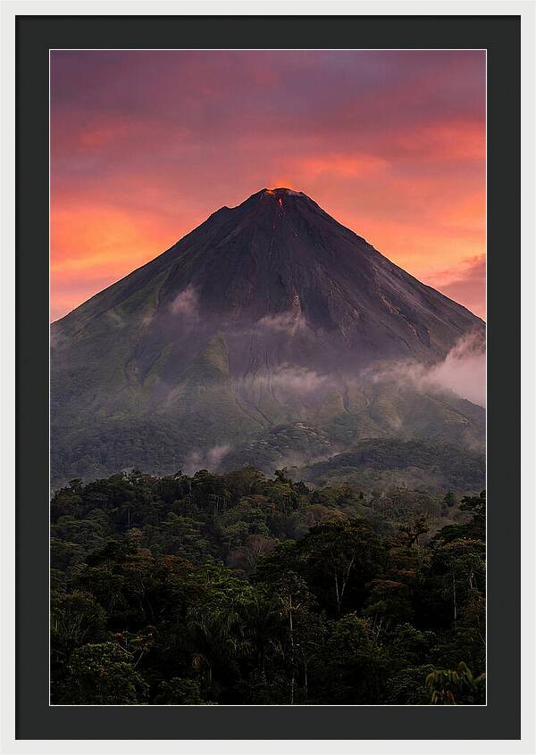 Arenal Volcano At Dusk