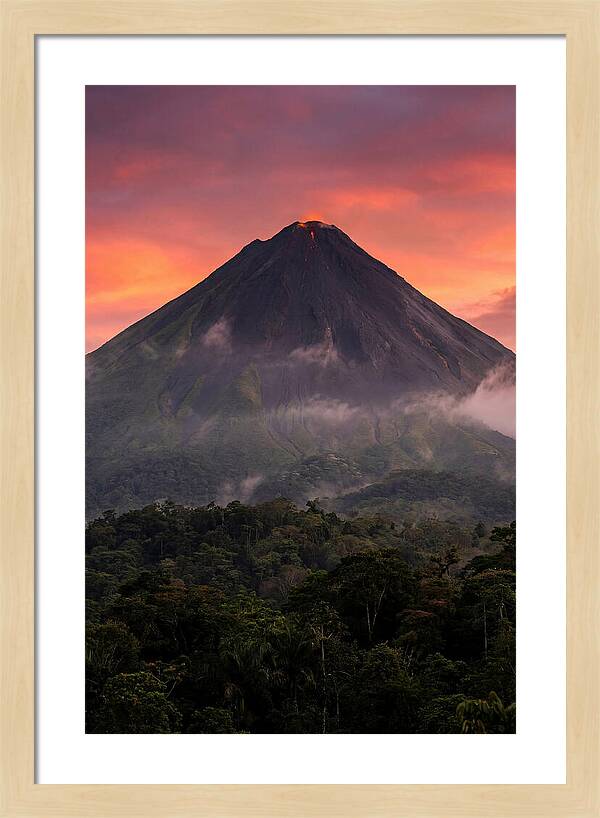 Arenal Volcano At Dusk