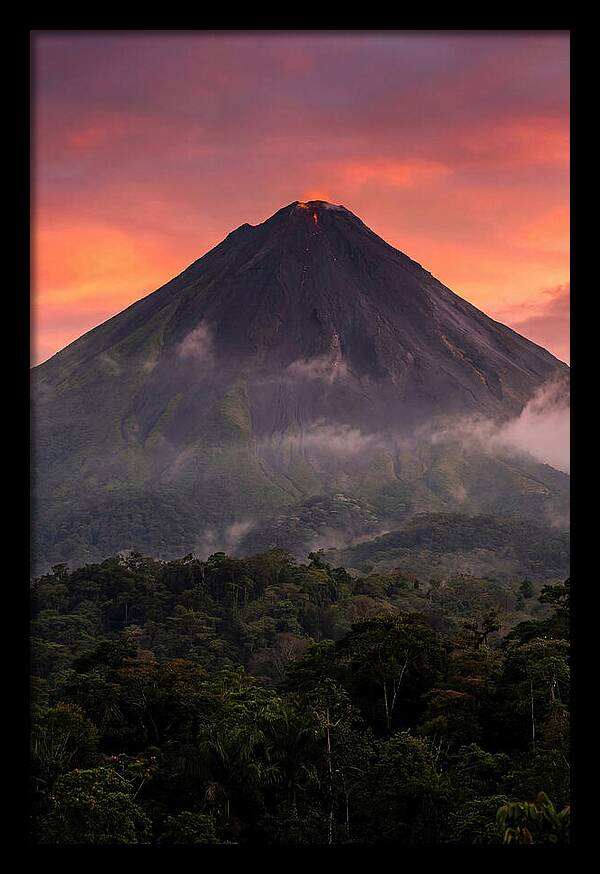 Arenal Volcano At Dusk