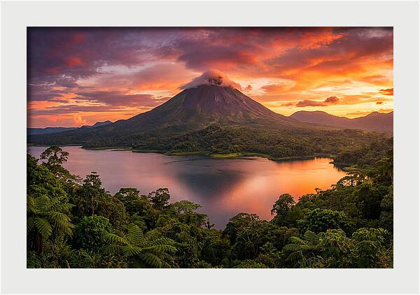 Arenal Volcano At Golden Hour