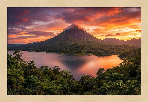 Arenal Volcano At Golden Hour