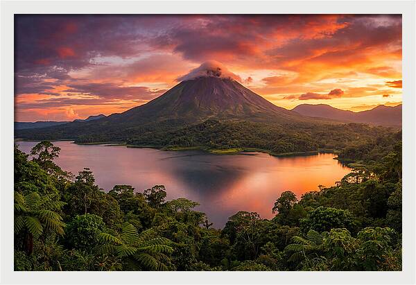 Arenal Volcano At Golden Hour