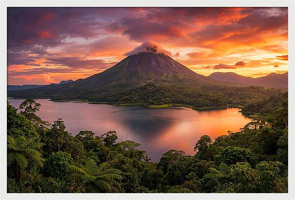 Arenal Volcano At Golden Hour