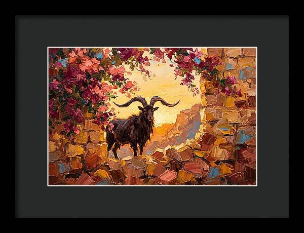 Argali In Blooming Landscape