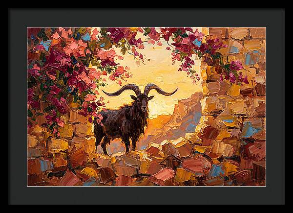 Argali In Blooming Landscape