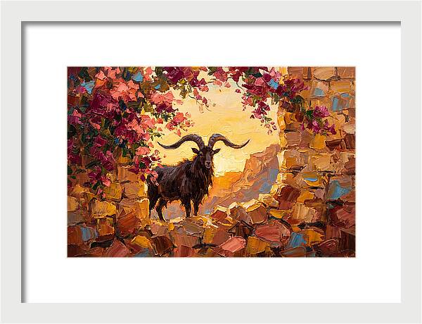 Argali In Blooming Landscape