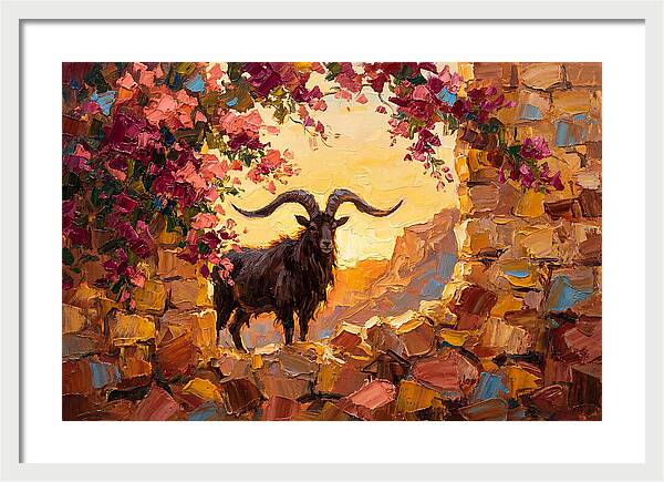 Argali In Blooming Landscape