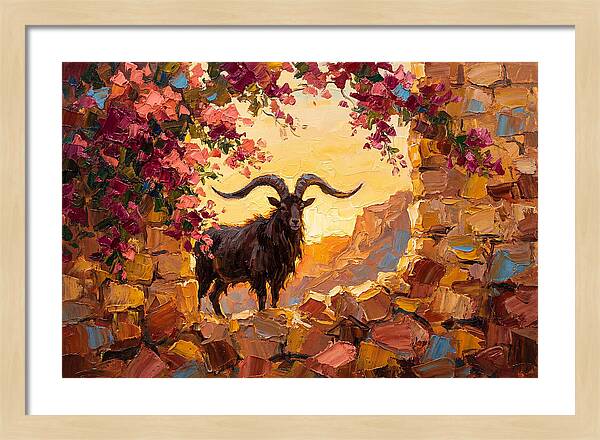 Argali In Blooming Landscape