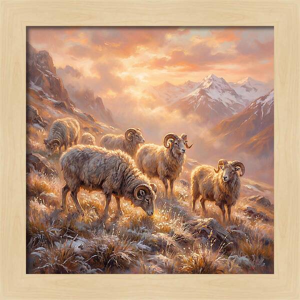 Argali In The Dawn