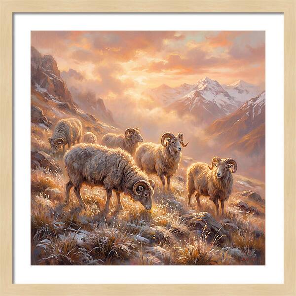 Argali In The Dawn