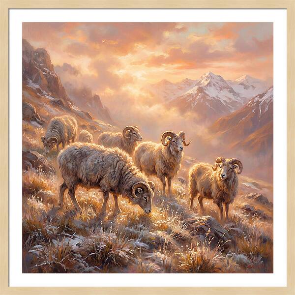 Argali In The Dawn