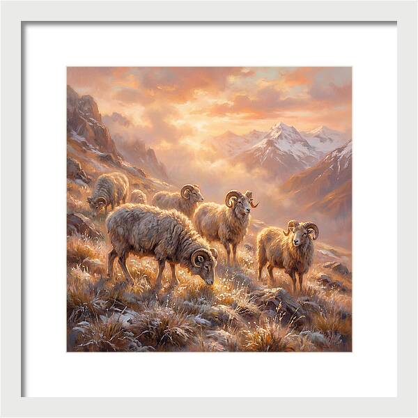 Argali In The Dawn