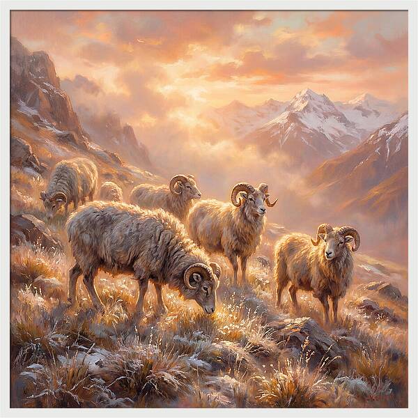 Argali In The Dawn