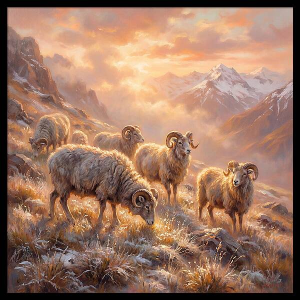 Argali In The Dawn