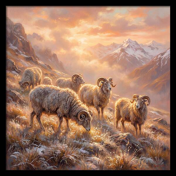 Argali In The Dawn