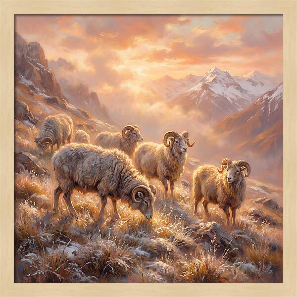 Argali In The Dawn