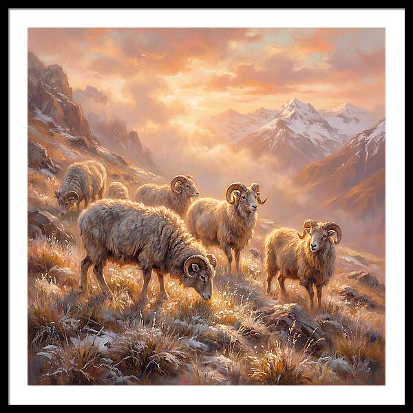 Argali In The Dawn