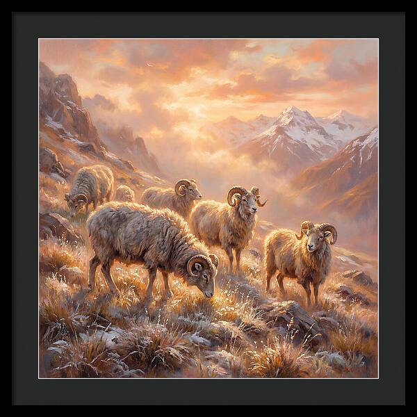 Argali In The Dawn