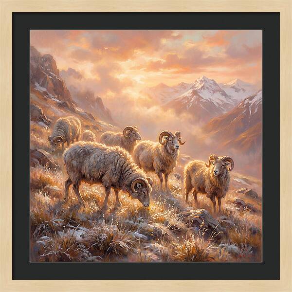 Argali In The Dawn